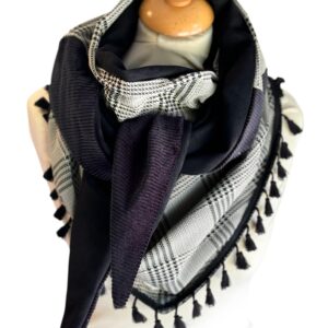 Foulard viscose carreaux