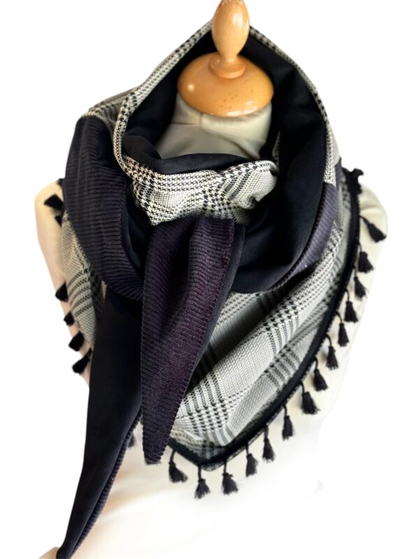 Foulard viscose carreaux