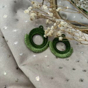 Boucles d'oreilles vertes