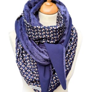 Foulard graphique satiné