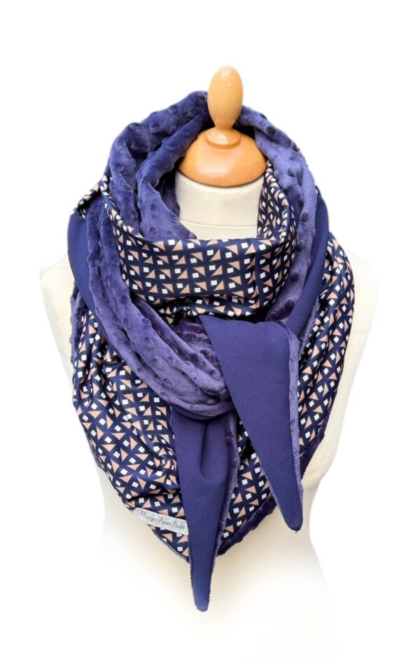 Foulard graphique satiné