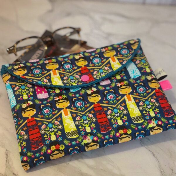 Petite pochette à livre Frida Khalo