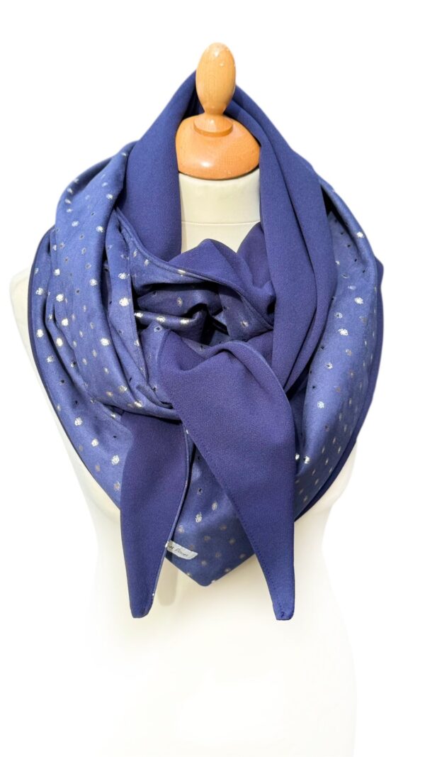 Foulard suédine points