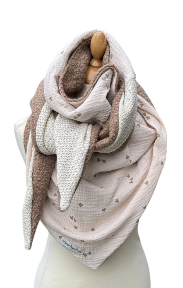 Foulard coeurs et bouclette