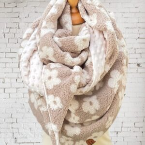 Foulard adulte polar fleurs