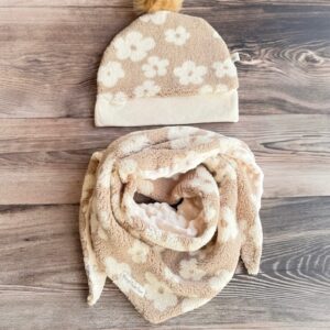 Foulard polar fleurs